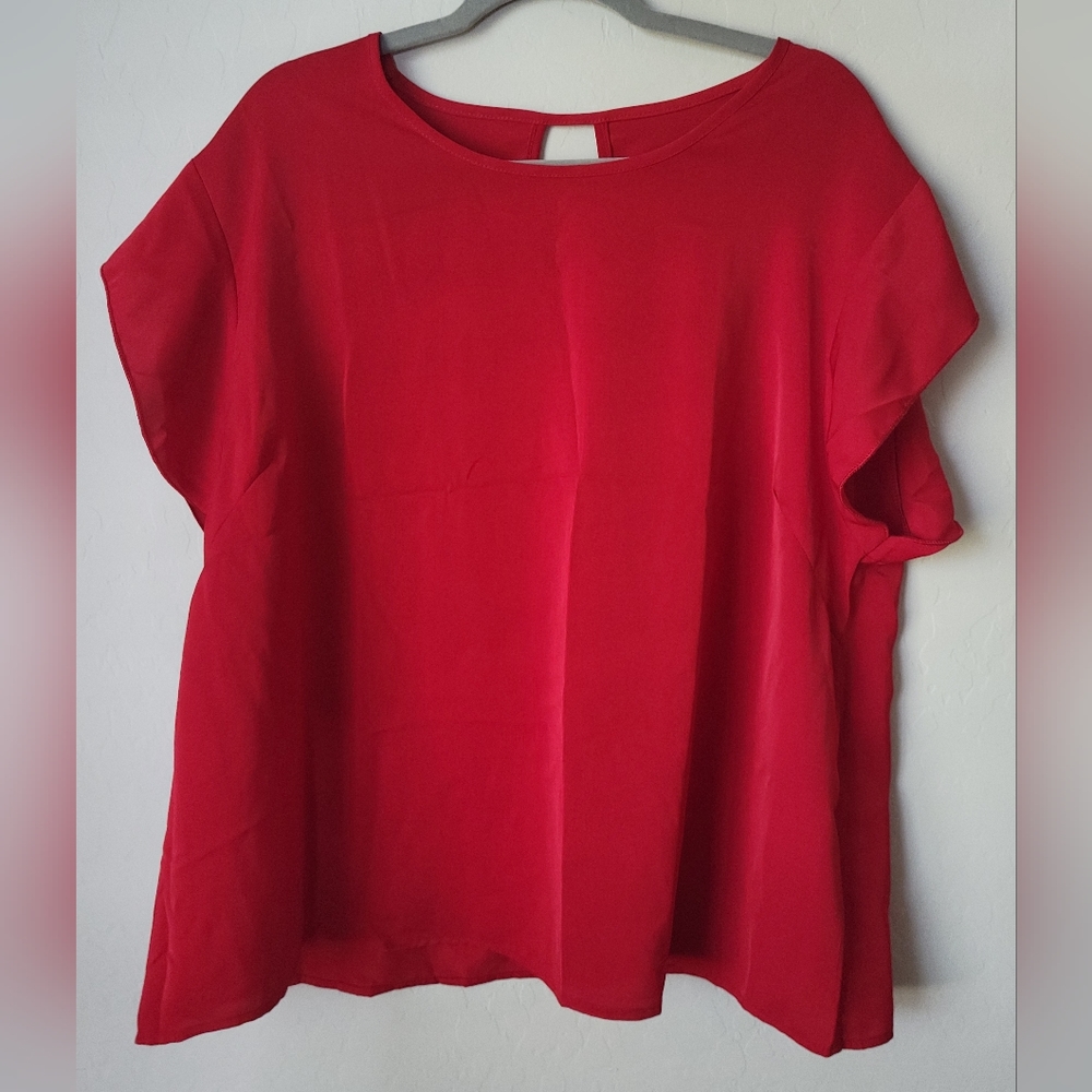 SHEIN: Red Blouse Size 2XL